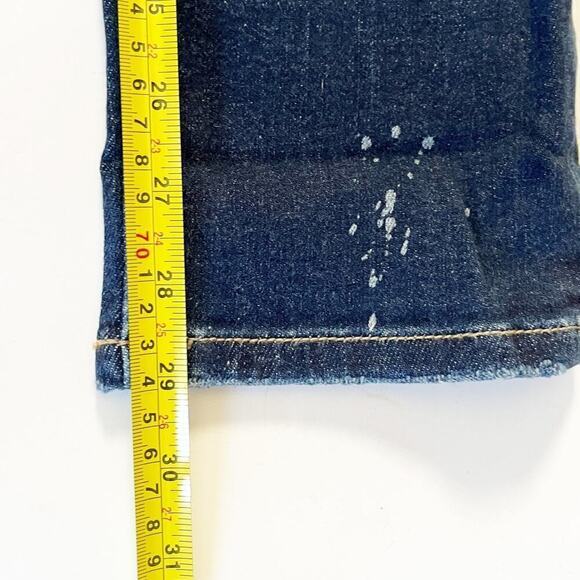 Judy Blue 1/25 Blue Bleach Splash Distressed Boyfriend Low‎ Rise Boho Y2K Emo - Picture 7 of 7